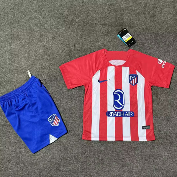 2023/24 ATM Home Kids Soccer Jersey 新胸前广告