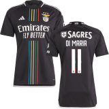 2023/24 Benfica 1:1 Quality Away Black Fans Soccer Jersey