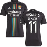 2023/24 Benfica 1:1 Quality Away Black Fans Soccer Jersey