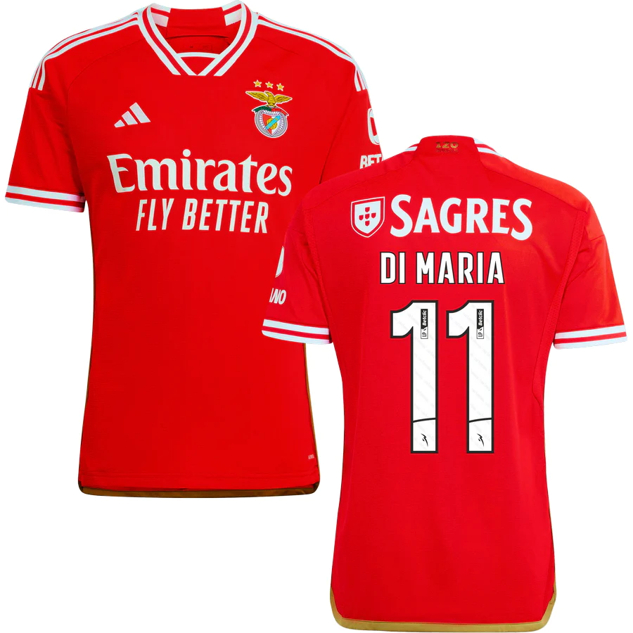 DI MARIA #11 Benfica 1:1 Quality Home Red Fans Jersey