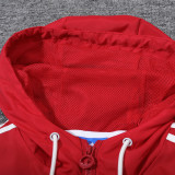 2023/24 M Utd Red Black Windbreaker