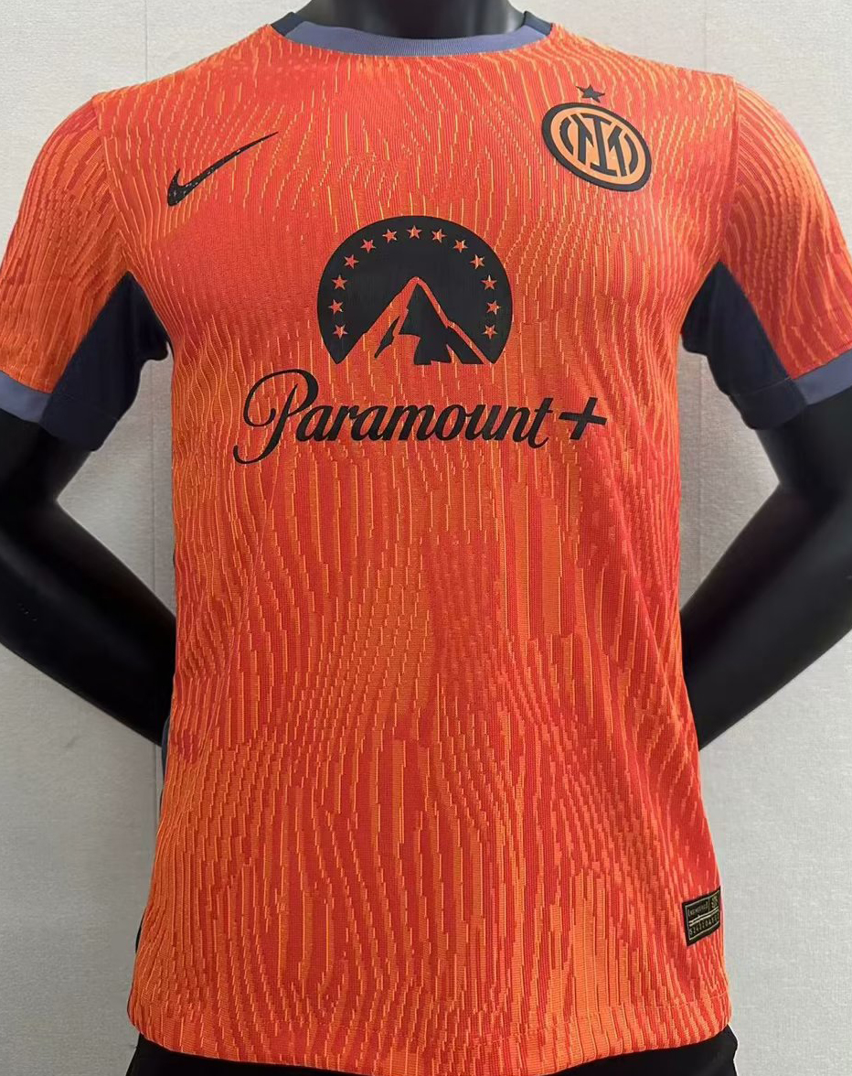 2023/24 In Milan Third Orange Player Version Soccer Jersey