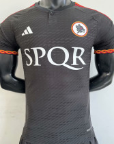 2023/24 Roma Third Black Player Version Soccer Jersey