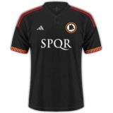 2023/24 Roma Third Black Player Version Soccer Jersey