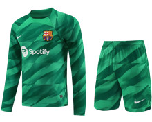 2023/24 BA Green Goalkeeper Long Sleeve Jersey (A Set, Pants Have Number) 裤有号码