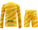 2023/24 BA Yellow Goalkeeper Long Sleeve Jersey (A Set, Pants Have Number) 裤有号码