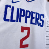 2023/24 Clippers LEONARD #2 White NBA Jerseys