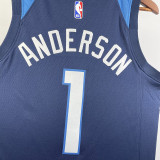 2023/24 Timberwolves ANDERSON #1 Sapphire Blue  NBA Jerseys