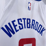 2023/24 Clippers WESTBROOK #0 White NBA Jerseys