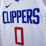 2023/24 Clippers WESTBROOK #0 White NBA Jerseys