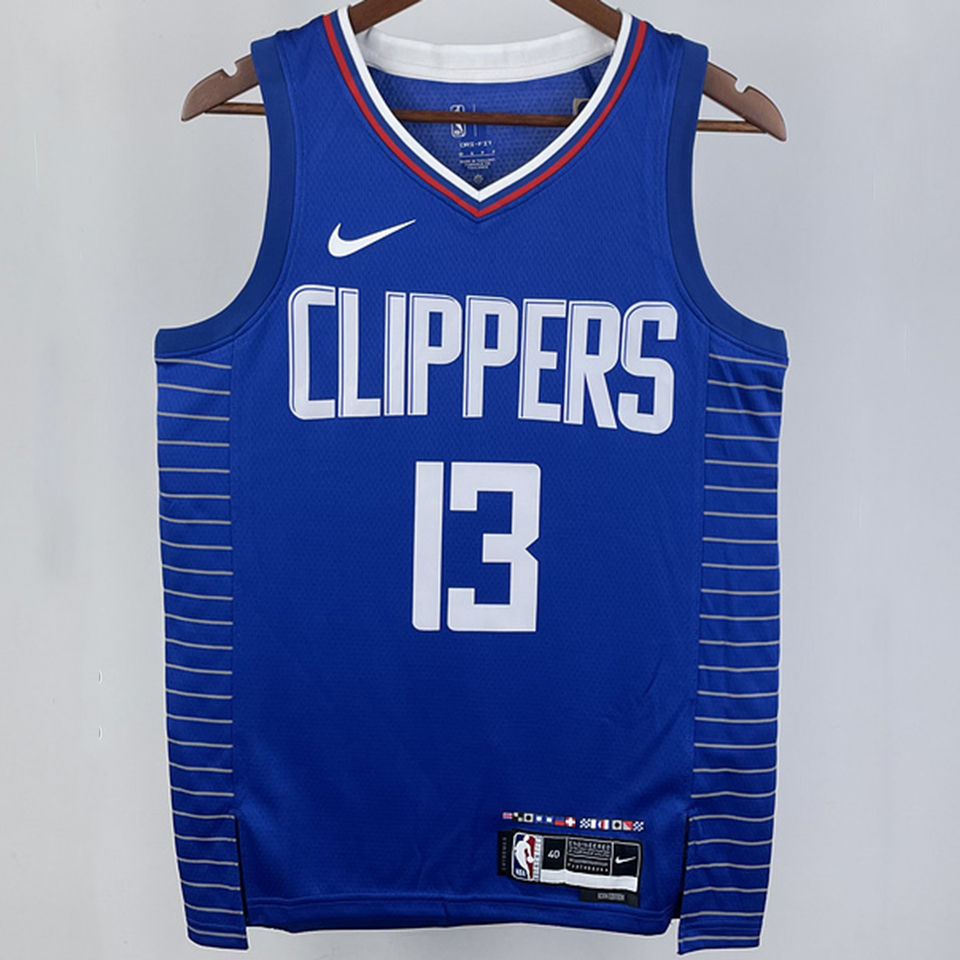 2023/24 Clippers GEORGE #13 Blue NBA Jerseys