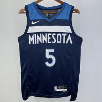 2023/24 Timberwolves EDWARDS #5 Sapphire Blue  NBA Jerseys