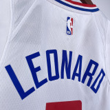 2023/24 Clippers LEONARD #2 White NBA Jerseys