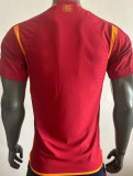 2023/24 Roma Home Red Plasyer Version Soccer Jersey 有广告