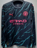 2023/24 Man City Third Fans Long Sleeve Jersey