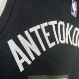 2023/24 Bucks ANTETOKOUNMPOL #34  Black NBA Jerseys