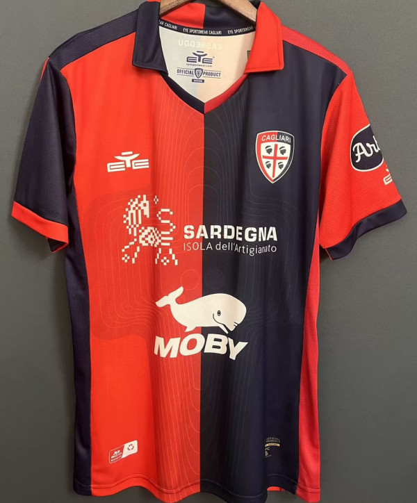 2023/24 Cagliari Home Fans Soccer Jersey 卡利亚里