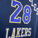 2023/24 Lakers HACHIMURA #28 Black City Edition NBA Jerseys