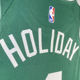 2023/24 Celtics HOLIDAY #4 Green NBA Jerseys