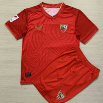 2023/24 Sevilla FC Away Red Kids Soccer Jersey