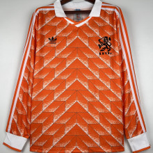 1988 NL Home Orange Retro Long Sleeve Jersey