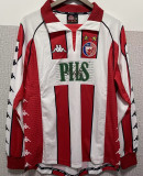 1999/01 Red Star Home Retro Long Sleeve Soccer Jersey
