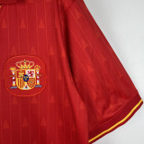 1988/91 Spain Home Red Retro Soccer Jersey