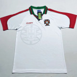 1996/97 Portugal Away White Retro Soccer Jersey