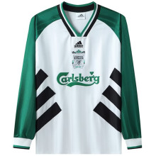 1993/95 LFC Away White Green Retro Long Sleee Jersey