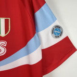 1990/91 Napoli Away Red Retro Soccer Jersey