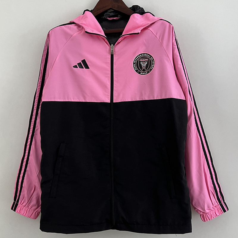 Black hotsell pink windbreaker