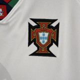 1996/97 Portugal Away White Retro Soccer Jersey