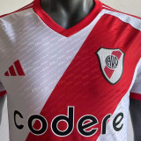 2023/24 River Plate Home Player Version Soccer Jersey