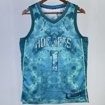 2023/24 Hornets  PALL #1 Green Honor Edition NBA Jerseys