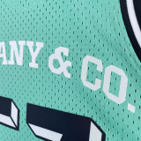 TIFFANY & CO. #57 Mitchell Ness Green Retro NBA Jerseys 热压
