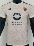 2023/24 Roma Away White Plasyer Version Soccer Jersey