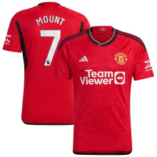 MOUNT #7 M Utd 1:1 Quality Home Red Fans Jersey 2023/24 (League Font 联赛字体) ★★