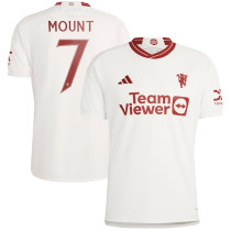 MOUNT #7 M Utd 1:1 Quality Third White Fans Jersey 2023/24 (UCL Font 欧冠字体) ★★
