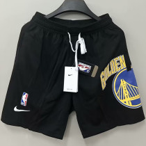 2023/24 Warriors Black NBA Cotton Pants