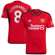 B.FERNANDES #8 M Utd 1:1 Quality Home Red Fans Jersey 2023/24 (League Font 联赛字体)