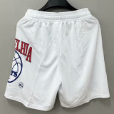 2023/24 76ers White NBA Cotton Pants