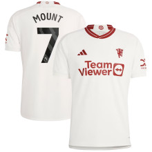 MOUNT #7 M Utd 1:1 Quality Third White Fans Jersey 2023/24  (League Font 联赛字体) ★★