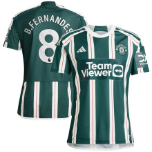 B.FERNANDES #8 M Utd 1:1 Quality Away Fans Jersey 2023/24  (League Font 联赛字体) ★★