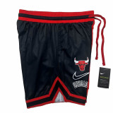 2023/24 Bulls Black Red NBA Pants