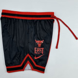 2023/24 Bulls Black Red  NBA Pants