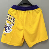 2023/24 Lakers Yellow NBA Cotton Pants