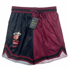 2023/24 Miami Heat Black Red NBA Pants