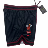 2023/24 Miami Heat Black Red NBA Pants