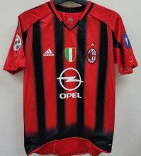2004/2005 AC Milan Home Retro Soccer Jersey (All Patch 全臂章)