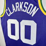 2023/24 Jazz CLARKSON #00 Purple Retro NBA Jerseys